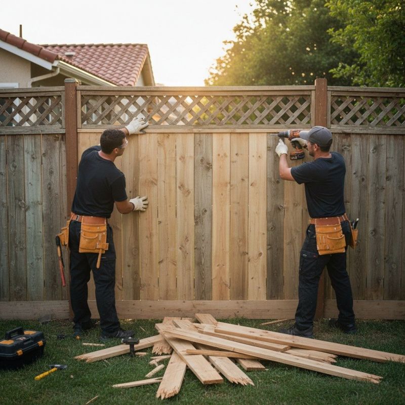 Local Wood Privacy Lattice Service pros at work