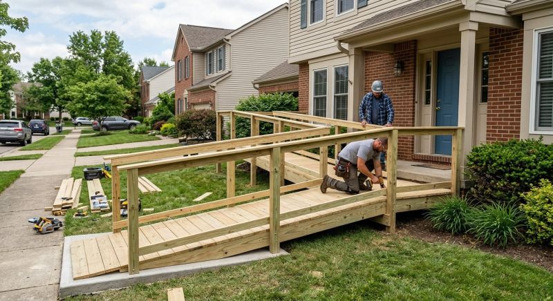 Hardwood Ramp Installation in Kansas City, KS